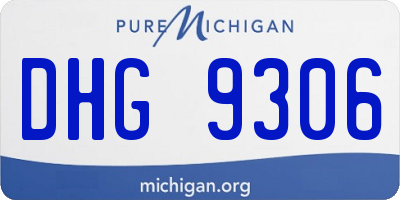 MI license plate DHG9306