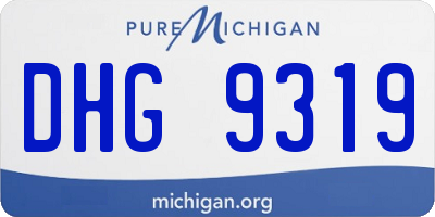 MI license plate DHG9319