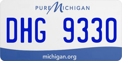 MI license plate DHG9330