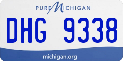 MI license plate DHG9338
