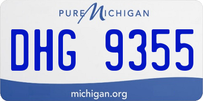 MI license plate DHG9355