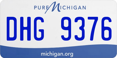 MI license plate DHG9376