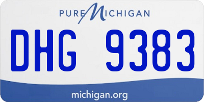 MI license plate DHG9383