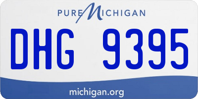 MI license plate DHG9395