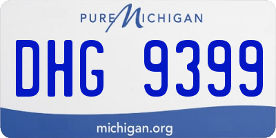 MI license plate DHG9399
