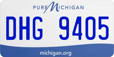 MI license plate DHG9405