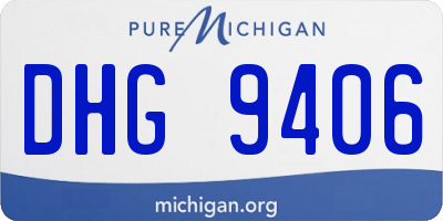 MI license plate DHG9406