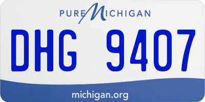 MI license plate DHG9407
