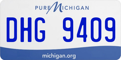MI license plate DHG9409