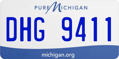 MI license plate DHG9411