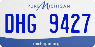 MI license plate DHG9427