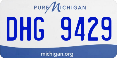 MI license plate DHG9429