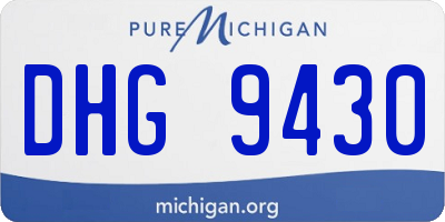 MI license plate DHG9430