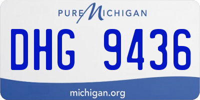 MI license plate DHG9436