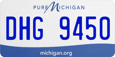 MI license plate DHG9450