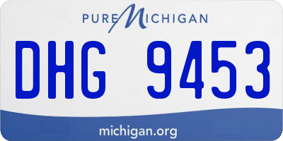MI license plate DHG9453