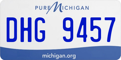 MI license plate DHG9457