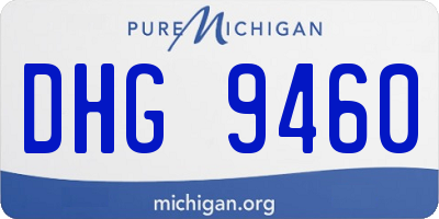 MI license plate DHG9460