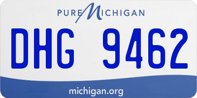 MI license plate DHG9462