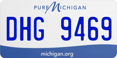 MI license plate DHG9469
