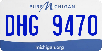 MI license plate DHG9470