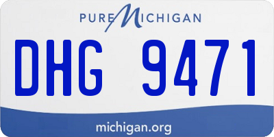 MI license plate DHG9471