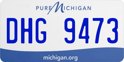 MI license plate DHG9473