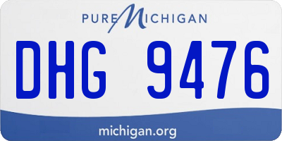 MI license plate DHG9476