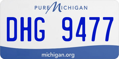 MI license plate DHG9477