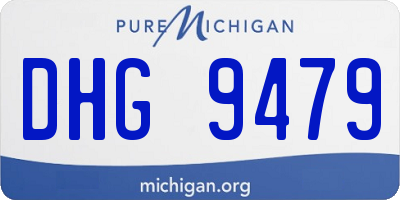 MI license plate DHG9479