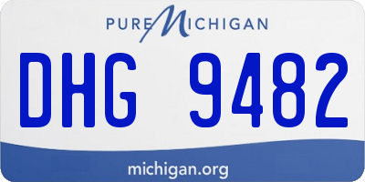 MI license plate DHG9482