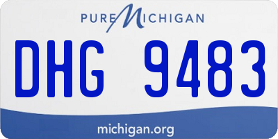 MI license plate DHG9483