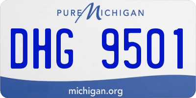 MI license plate DHG9501