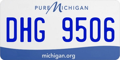 MI license plate DHG9506