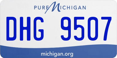 MI license plate DHG9507