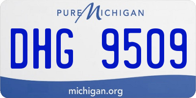MI license plate DHG9509