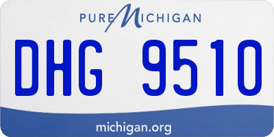 MI license plate DHG9510
