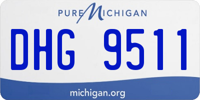 MI license plate DHG9511