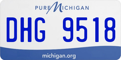 MI license plate DHG9518