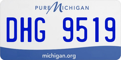 MI license plate DHG9519