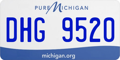 MI license plate DHG9520