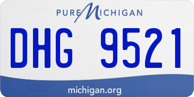 MI license plate DHG9521