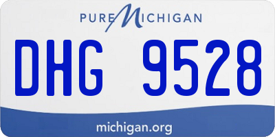 MI license plate DHG9528