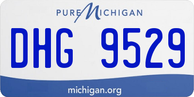 MI license plate DHG9529