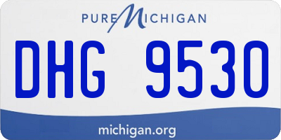 MI license plate DHG9530