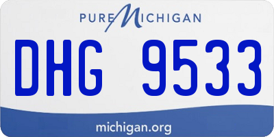 MI license plate DHG9533