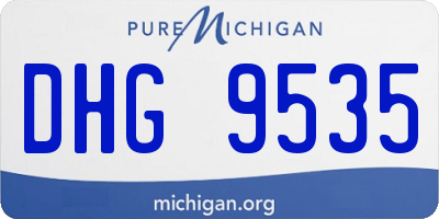 MI license plate DHG9535