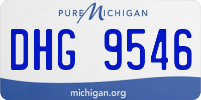 MI license plate DHG9546