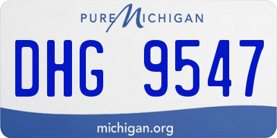 MI license plate DHG9547