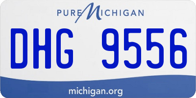 MI license plate DHG9556